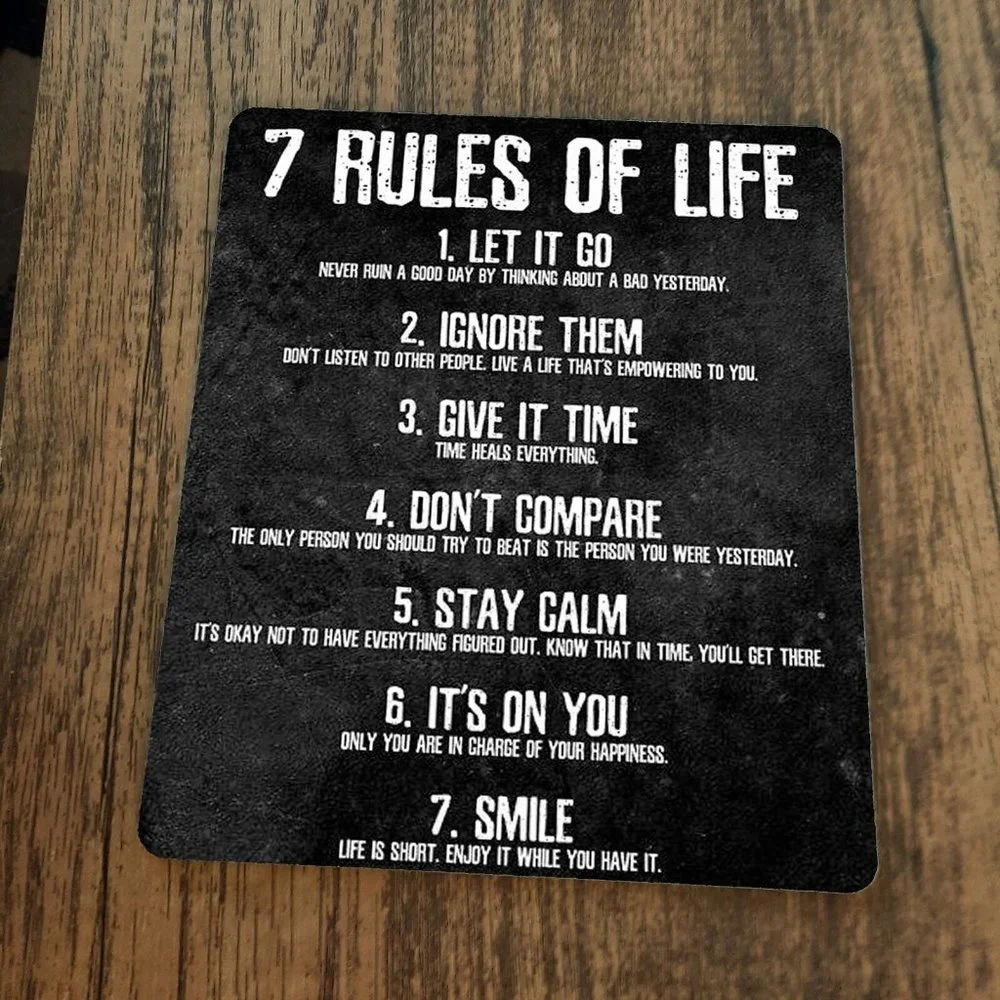 7 Rules of Life‎ Mouse Pad